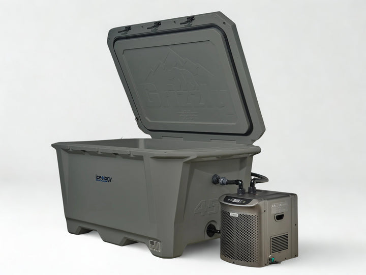 Iceology Cold Plunge Tub With Chiller | 100 Gallons | Cools to 39°F