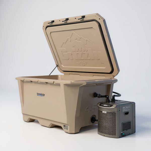 Iceology Cold Plunge Tub With Chiller | 100 Gallons | Cools to 39°F
